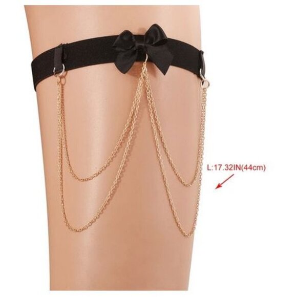 📢Clearance📢New Lot 2 SEXY Women's Leg Accessories in Silver& Gold-Chain Tassel - Picture 4 of 14